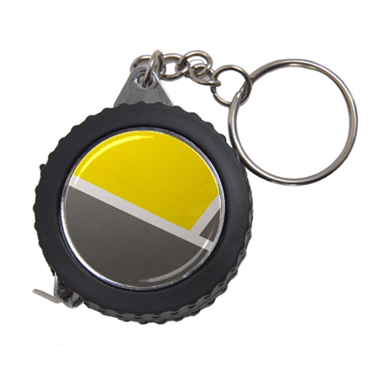 Pattern Yellow And Gray Measuring Tape