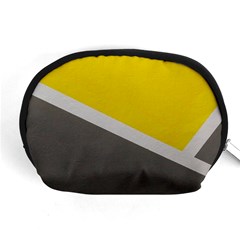 Pattern Yellow And Gray Accessory Pouch (medium) by nateshop