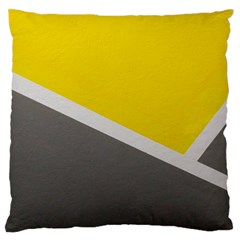 Pattern Yellow And Gray Standard Flano Cushion Case (one Side) by nateshop