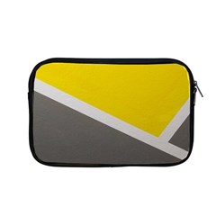 Pattern Yellow And Gray Apple Macbook Pro 13  Zipper Case by nateshop