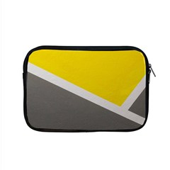 Pattern Yellow And Gray Apple Macbook Pro 15  Zipper Case by nateshop