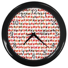 Apple Wall Clock (black)