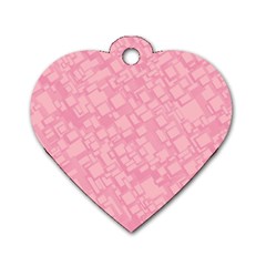 Pink Dog Tag Heart (one Side) by nateshop