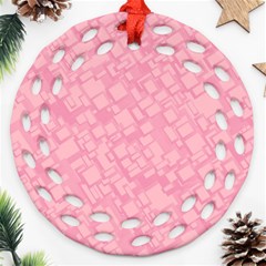 Pink Ornament (round Filigree) by nateshop