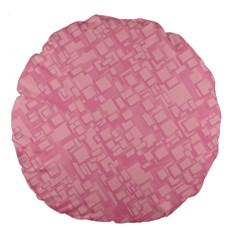 Pink Large 18  Premium Flano Round Cushions by nateshop