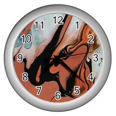 Paint Wall Clock (silver) by nateshop