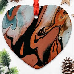 Paint Heart Ornament (two Sides) by nateshop