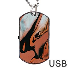 Paint Dog Tag Usb Flash (two Sides)