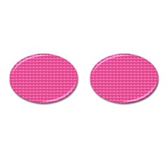 Abstract-pink Love Cufflinks (oval) by nateshop