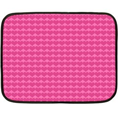 Abstract-pink Love Double Sided Fleece Blanket (mini)  by nateshop