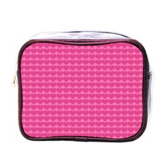 Abstract-pink Love Mini Toiletries Bag (one Side) by nateshop