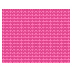 Abstract-pink Love Double Sided Flano Blanket (medium)  by nateshop