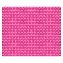 Abstract-pink Love Double Sided Flano Blanket (small)  by nateshop