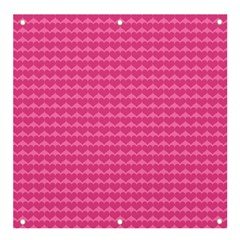 Abstract-pink Love Banner And Sign 4  X 4  by nateshop