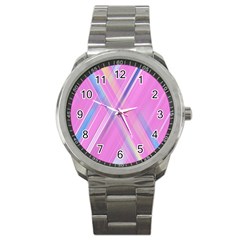 Background Abstrac Pink Sport Metal Watch by nateshop