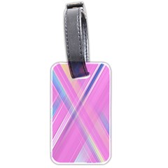 Background Abstrac Pink Luggage Tag (two Sides) by nateshop