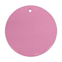 Background Pink Modern Round Ornament (two Sides)