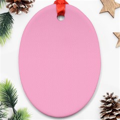 Background Pink Modern Oval Ornament (two Sides) by nateshop