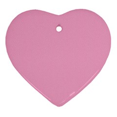 Background Pink Modern Heart Ornament (two Sides)