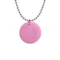 Background Pink Modern 1  Button Necklace by nateshop