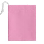 Background Pink Modern Drawstring Pouch (4XL) Back