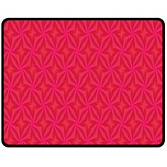 Background Red Motif Fleece Blanket (medium)  by nateshop