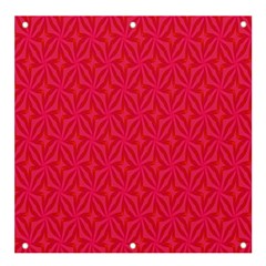 Background Red Motif Banner And Sign 4  X 4 