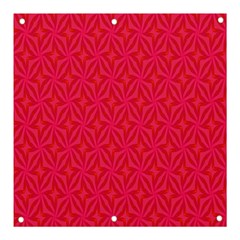 Background Red Motif Banner And Sign 3  X 3 