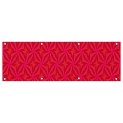 Background Red Motif Banner And Sign 9  X 3  by nateshop