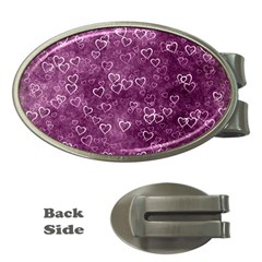 Background Purple Love Money Clips (oval)  by nateshop