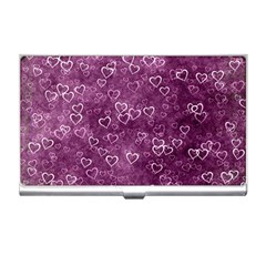 Background Purple Love Business Card Holder by nateshop