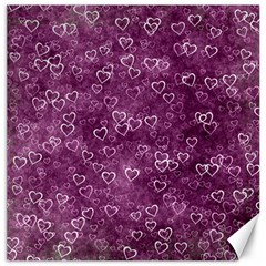 Background Purple Love Canvas 20  X 20  by nateshop