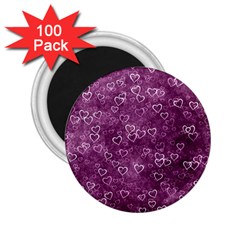 Background Purple Love 2 25  Magnets (100 Pack)  by nateshop