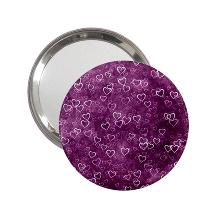 Background Purple Love 2.25  Handbag Mirrors