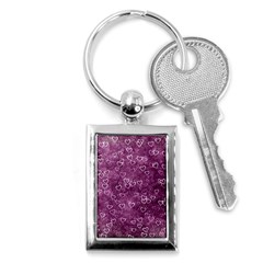 Background Purple Love Key Chain (rectangle) by nateshop