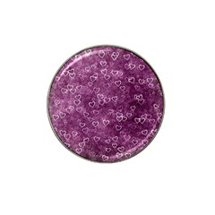 Background Purple Love Hat Clip Ball Marker (10 Pack)