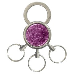 Background Purple Love 3-ring Key Chain by nateshop