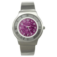 Background Purple Love Stainless Steel Watch by nateshop