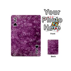 Background Purple Love Playing Cards 54 Designs (mini) by nateshop