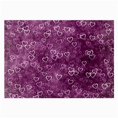 Background Purple Love Large Glasses Cloth by nateshop