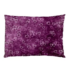 Background Purple Love Pillow Case by nateshop