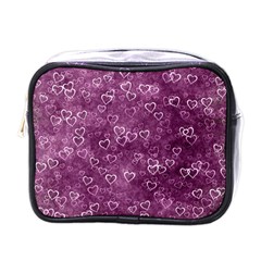 Background Purple Love Mini Toiletries Bag (one Side) by nateshop