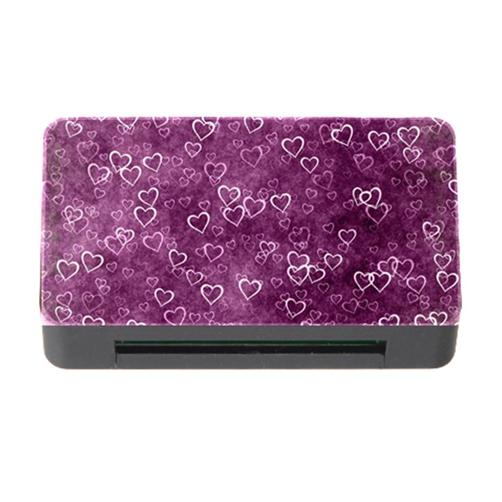 Background Purple Love Memory Card Reader with CF