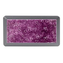 Background Purple Love Memory Card Reader (mini) by nateshop