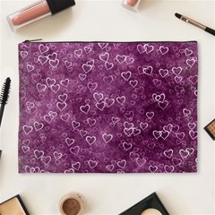 Background Purple Love Cosmetic Bag (xl) by nateshop