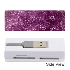 Background Purple Love Memory Card Reader (stick) by nateshop