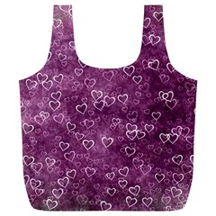 Background Purple Love Full Print Recycle Bag (xl) by nateshop