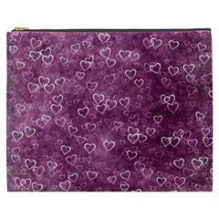 Background Purple Love Cosmetic Bag (xxxl) by nateshop