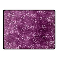 Background Purple Love Double Sided Fleece Blanket (small)  by nateshop