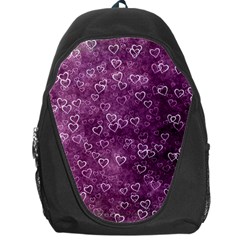 Background Purple Love Backpack Bag by nateshop